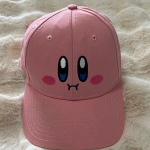 Pink Character Face Baseball Cap - Women’s Hat